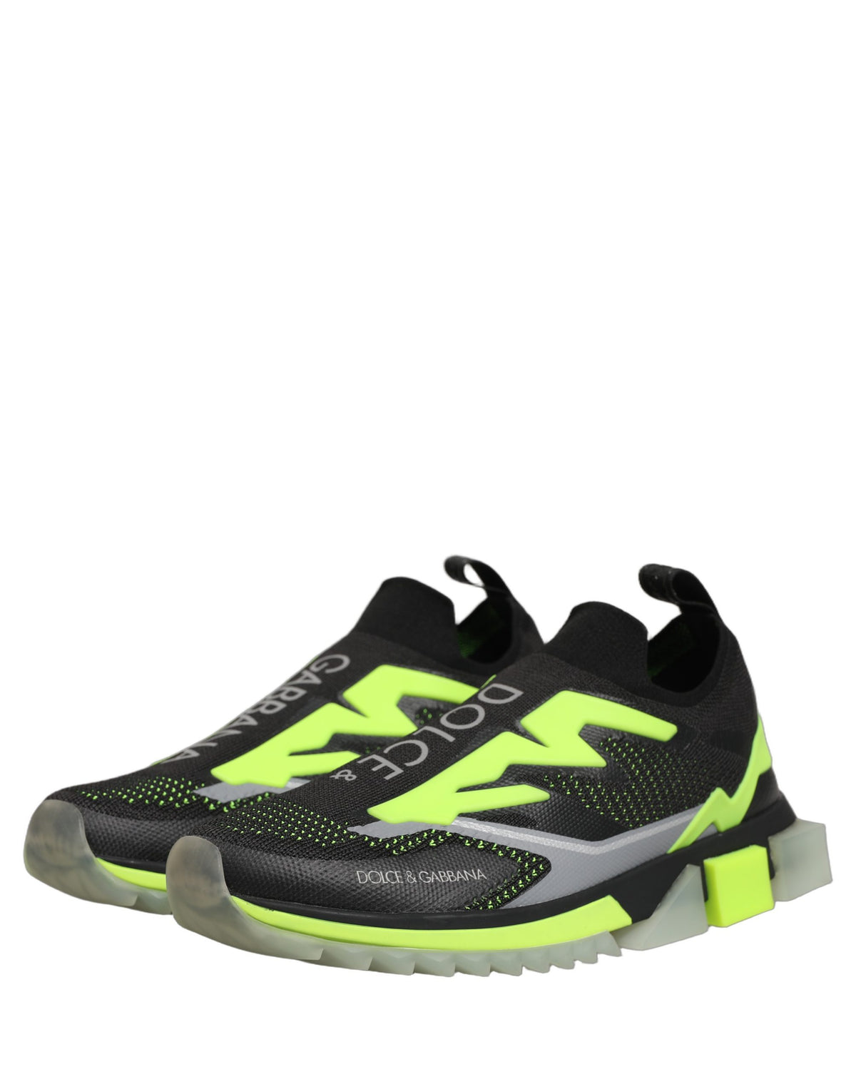 Dolce & Gabbana Schwarze Grüne Sorrento Low Top Sneakers Schuhe