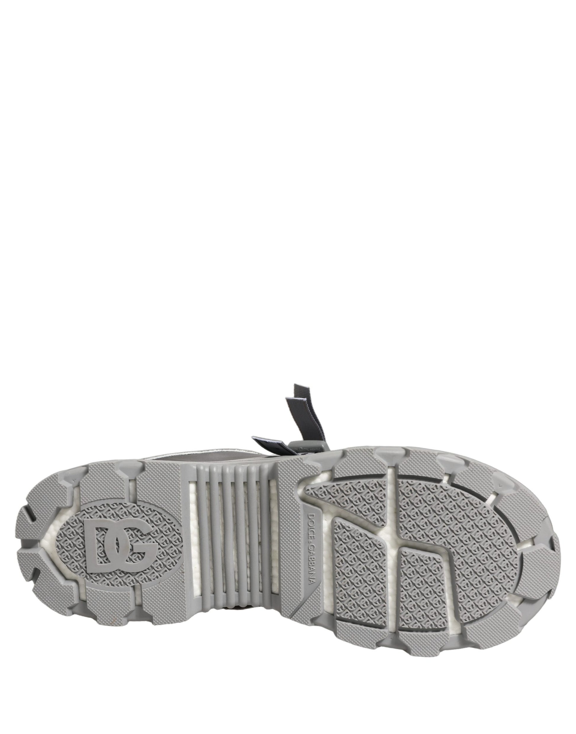Baskets basses pour homme Dolce & Gabbana Airmaster grises à empiècements