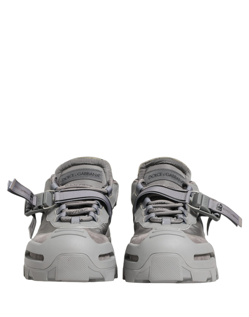 Baskets basses pour homme Dolce & Gabbana Airmaster grises à empiècements