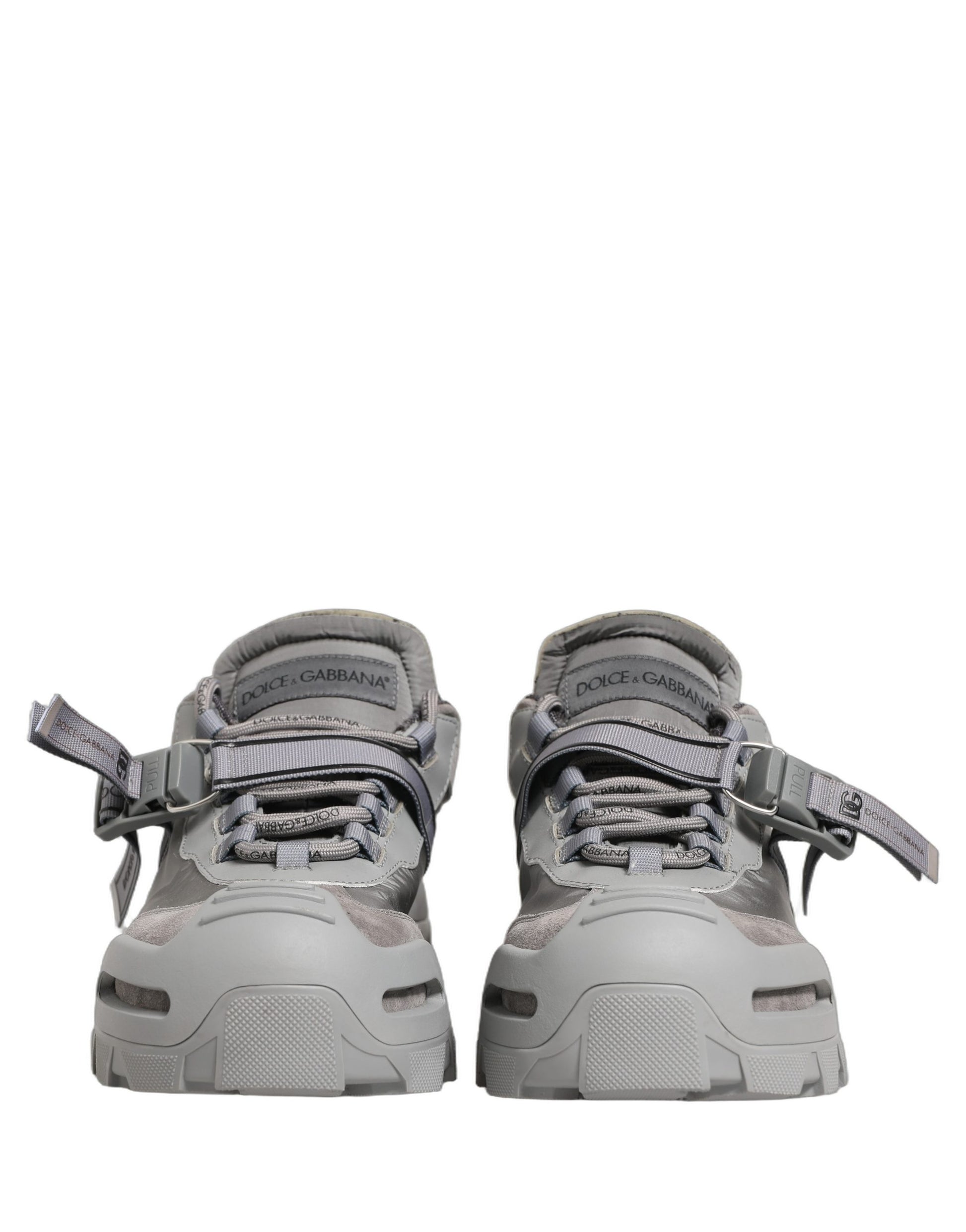 Baskets basses pour homme Dolce & Gabbana Airmaster grises à empiècements