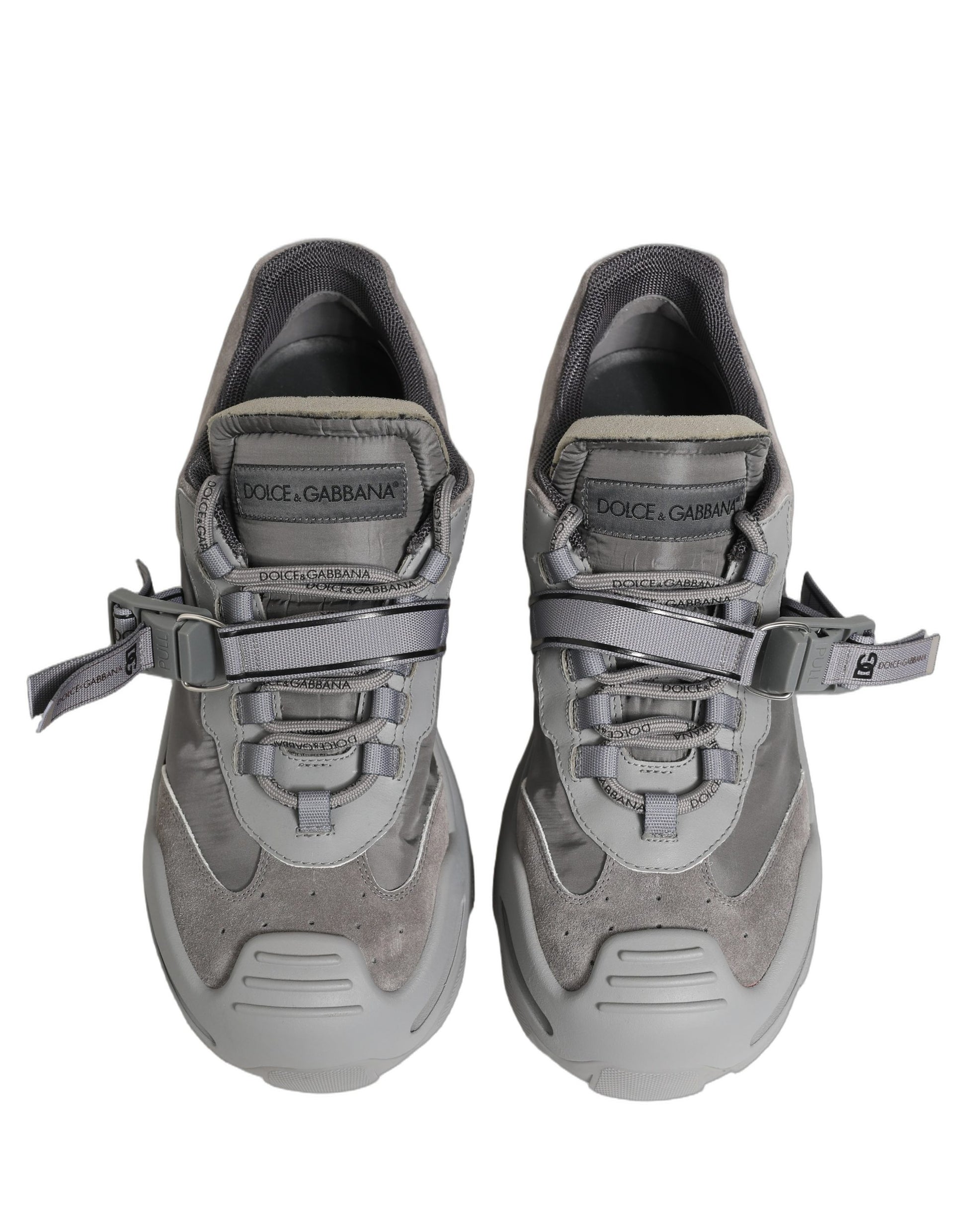 Baskets basses pour homme Dolce & Gabbana Airmaster grises à empiècements