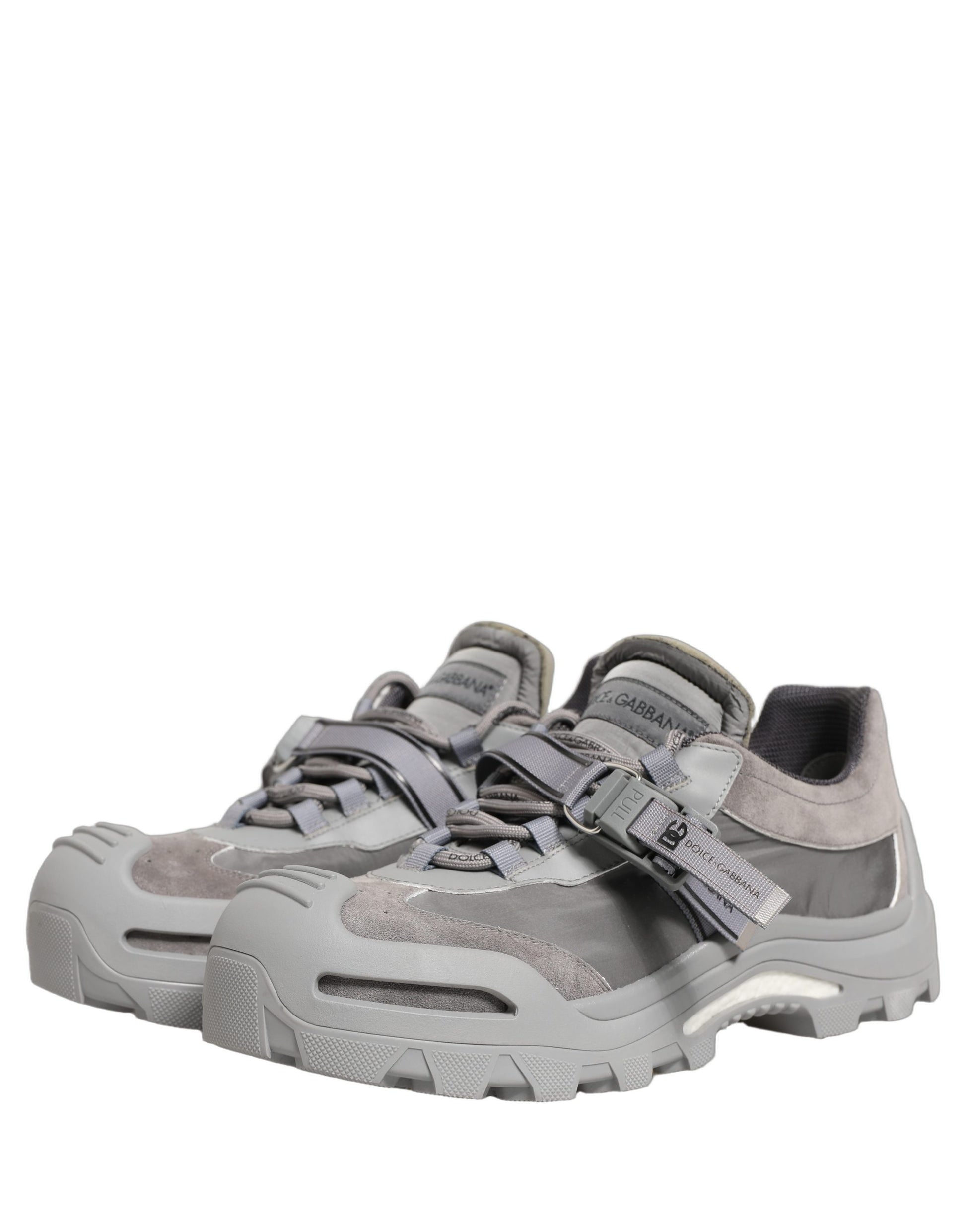 Baskets basses pour homme Dolce & Gabbana Airmaster grises à empiècements
