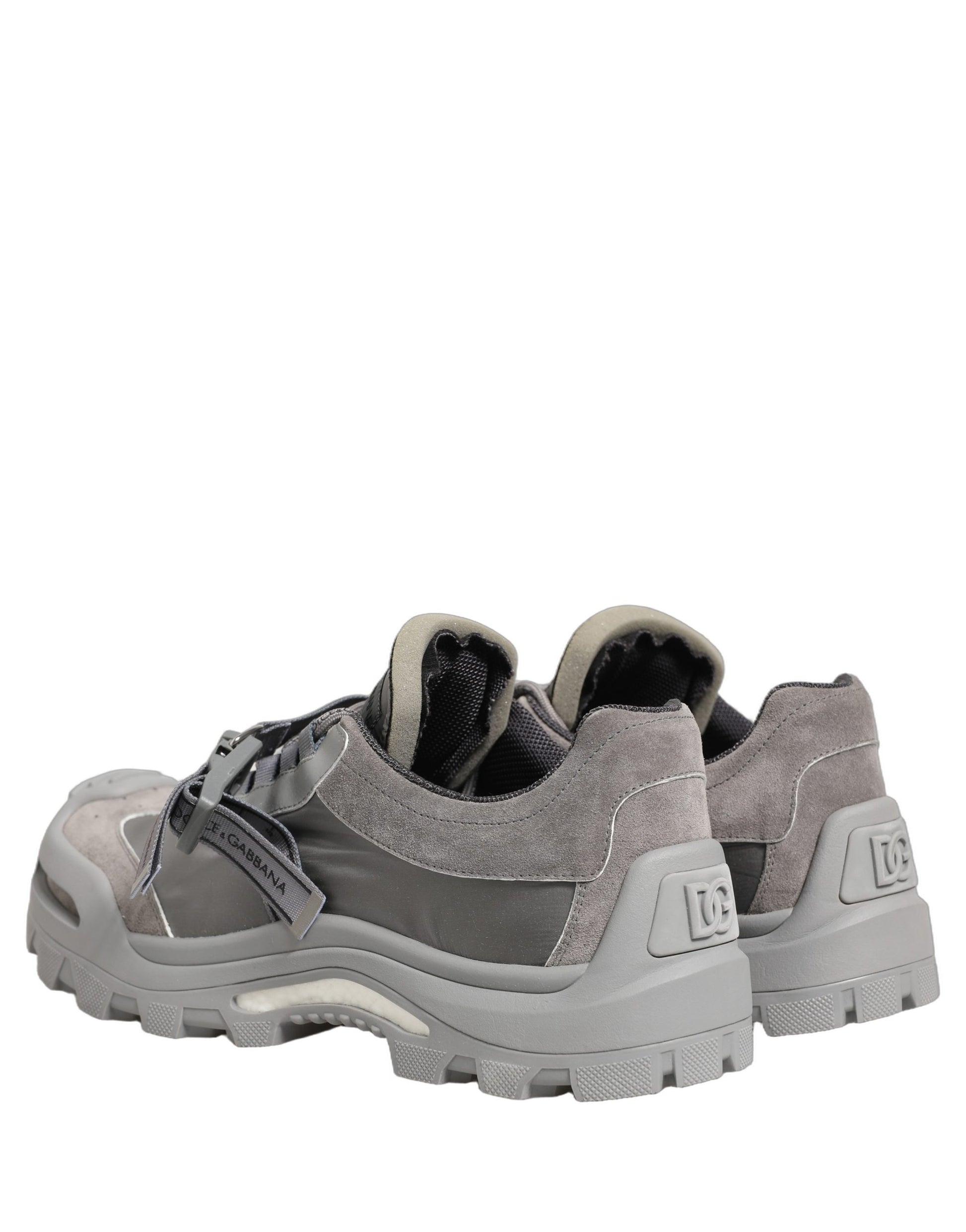 Baskets basses pour homme Dolce & Gabbana Airmaster grises à empiècements