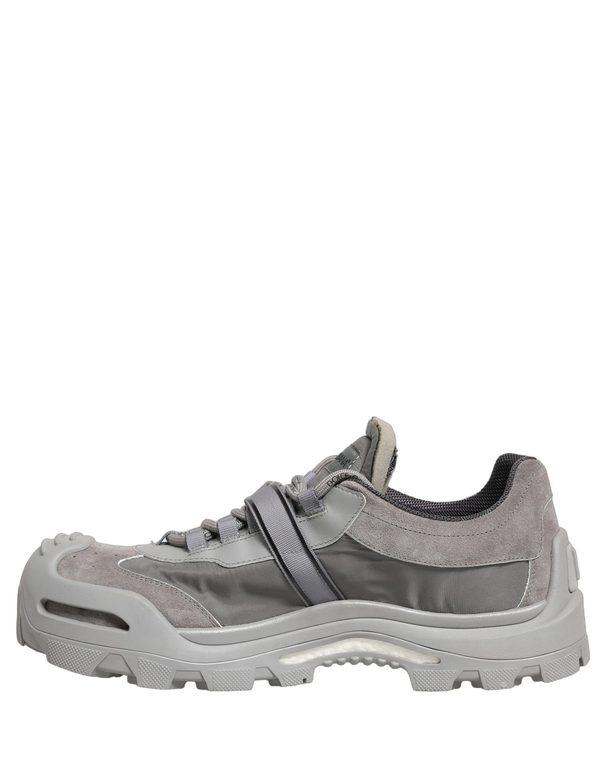 Baskets basses pour homme Dolce & Gabbana Airmaster grises à empiècements