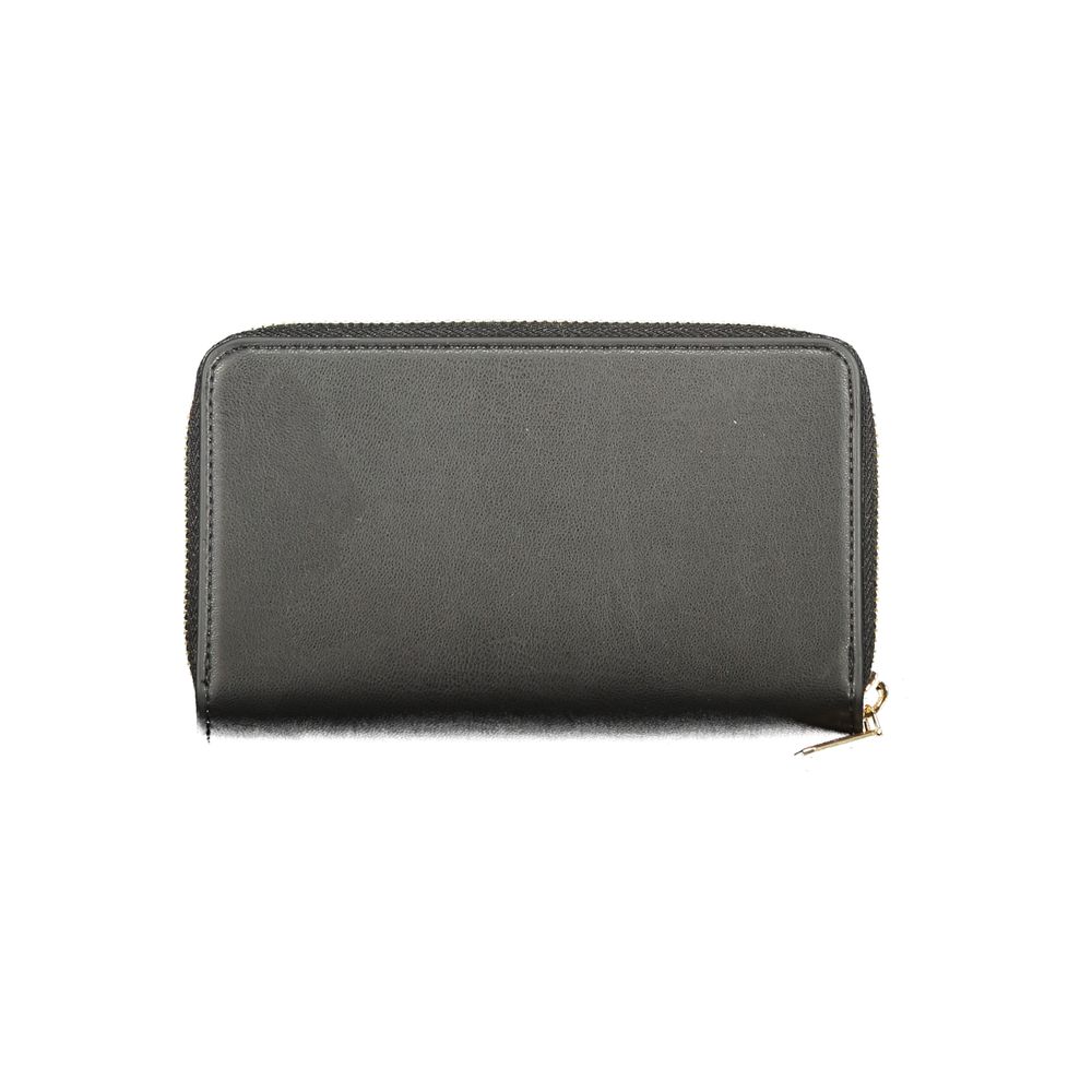 Portefeuille Valentino noir en polyuréthane pour femme