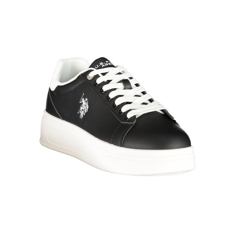 U.S. POLO ASSN. Baskets pour homme en polyuréthane noir