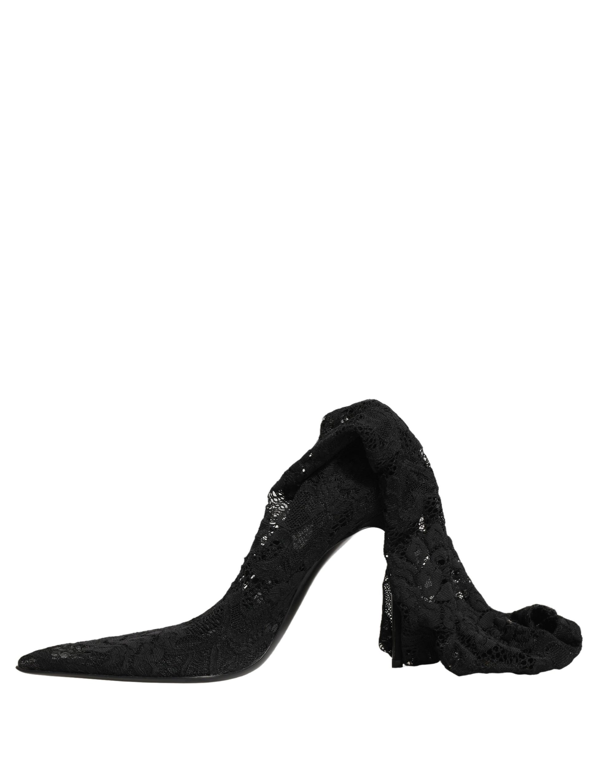 Chaussures à talon Dolce & Gabbana en dentelle Taormina noire