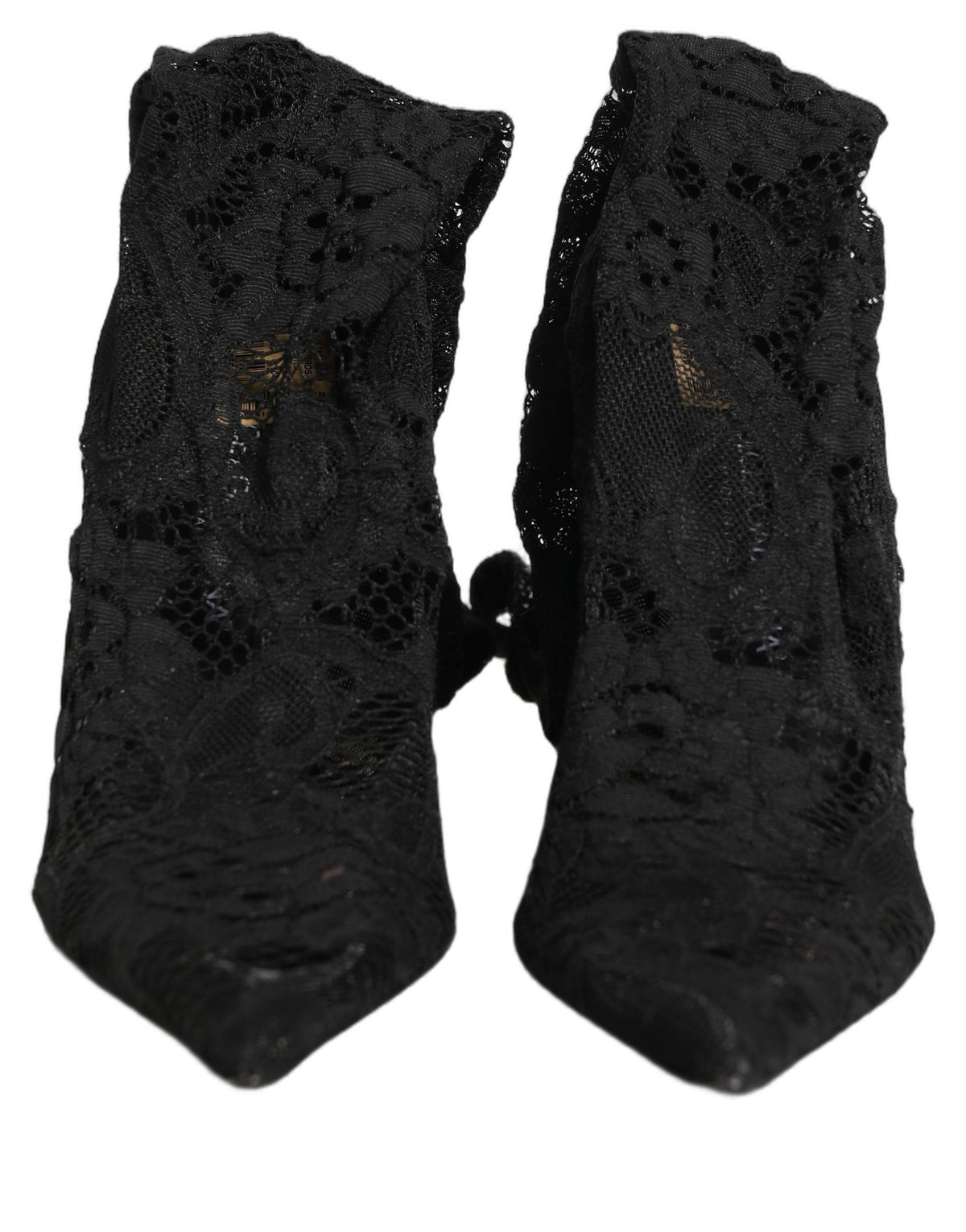 Chaussures à talon Dolce & Gabbana en dentelle Taormina noire