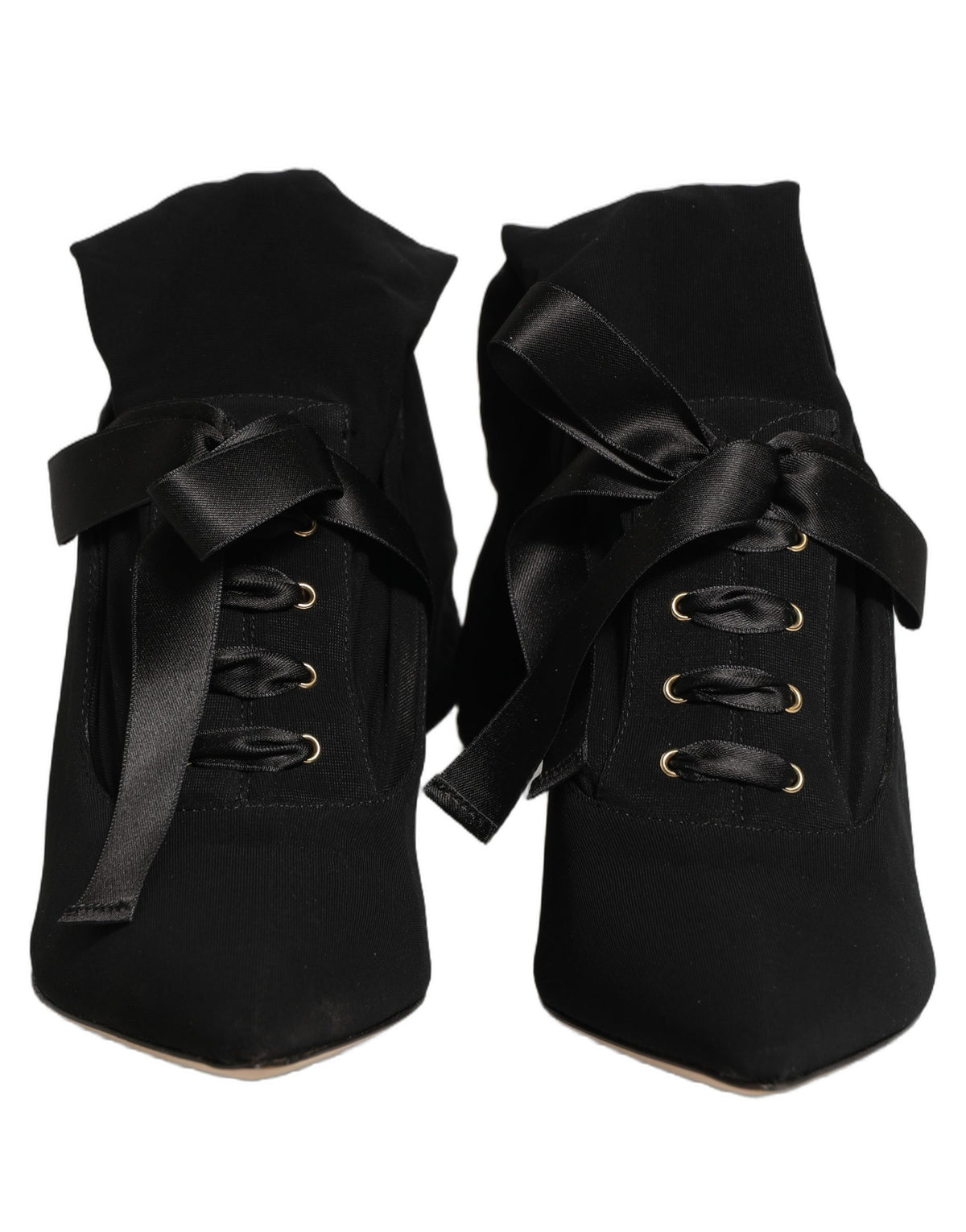 Bottes à talons aiguilles mi-mollet Dolce & Gabbana noires