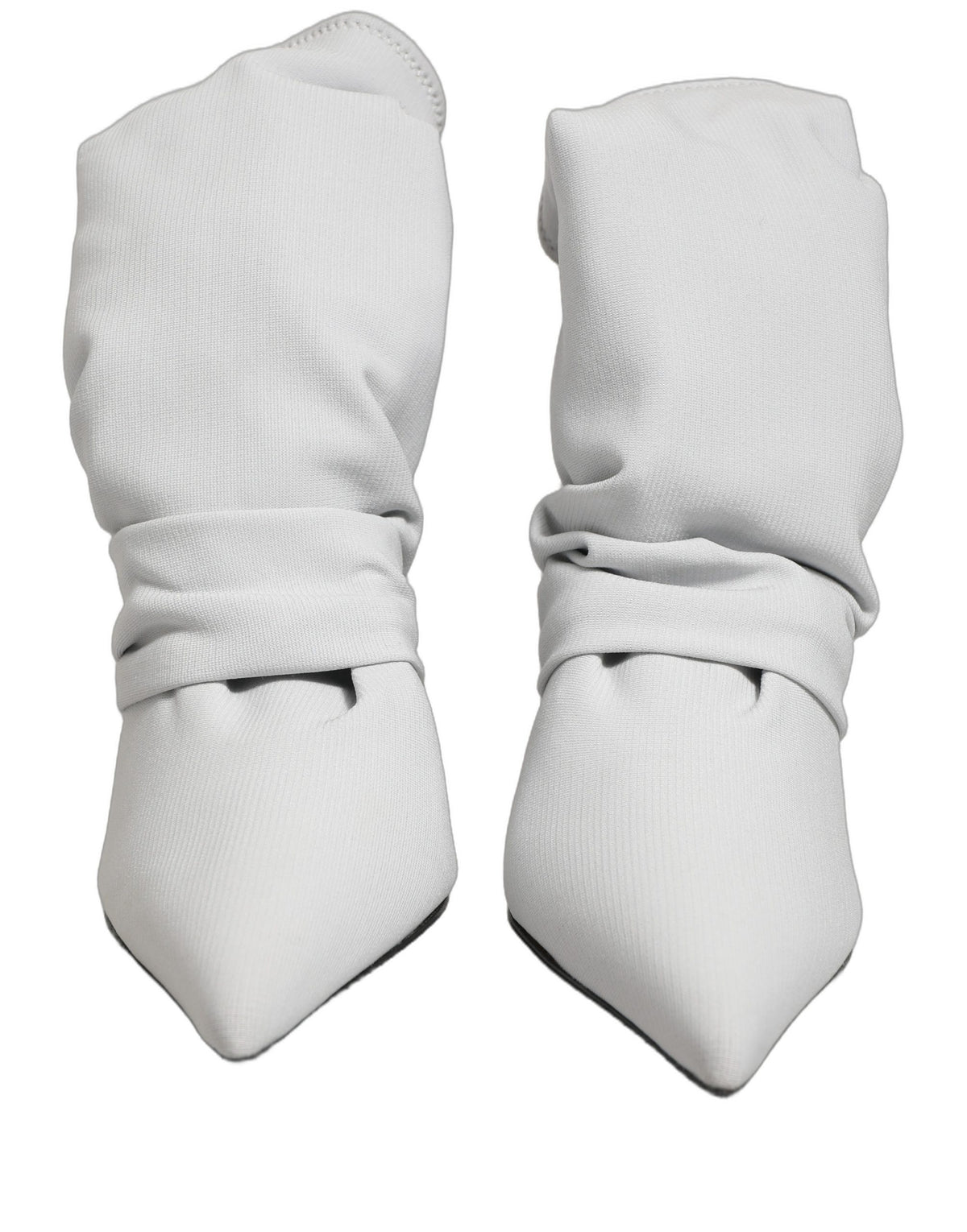 Dolce & Gabbana Bottes Chaussettes Grises Extensibles à Talons