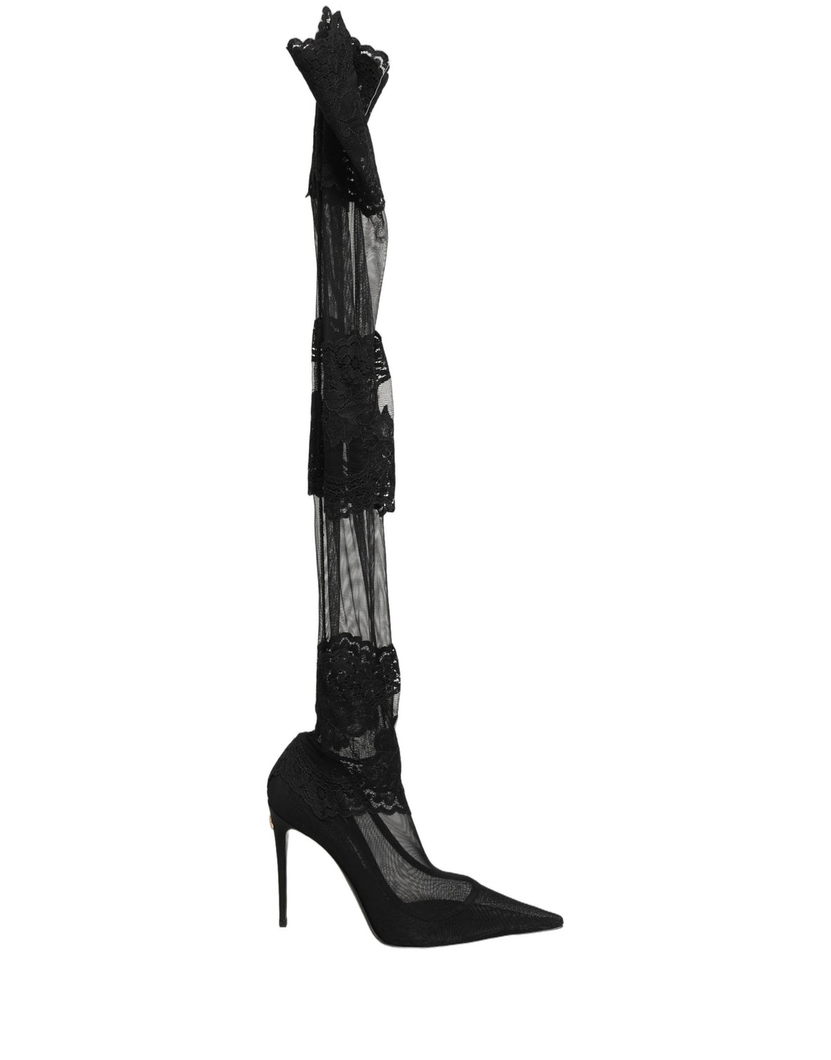 Dolce & Gabbana Cuissardes Chaussettes Escarpins Bottes Noir