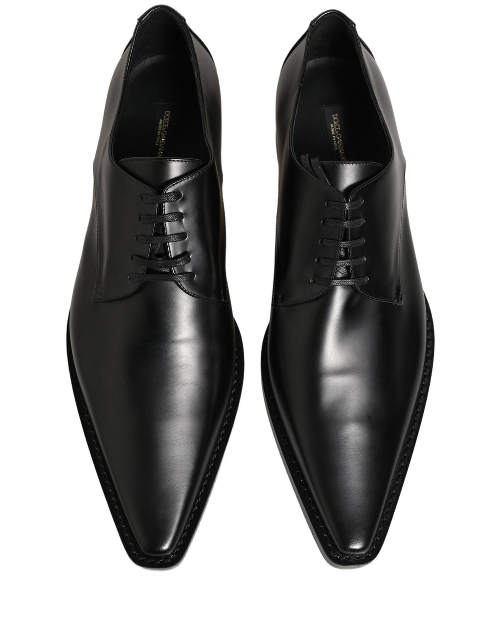 Chaussures habillées Richelieu Dolce & Gabbana en cuir noir à lacets