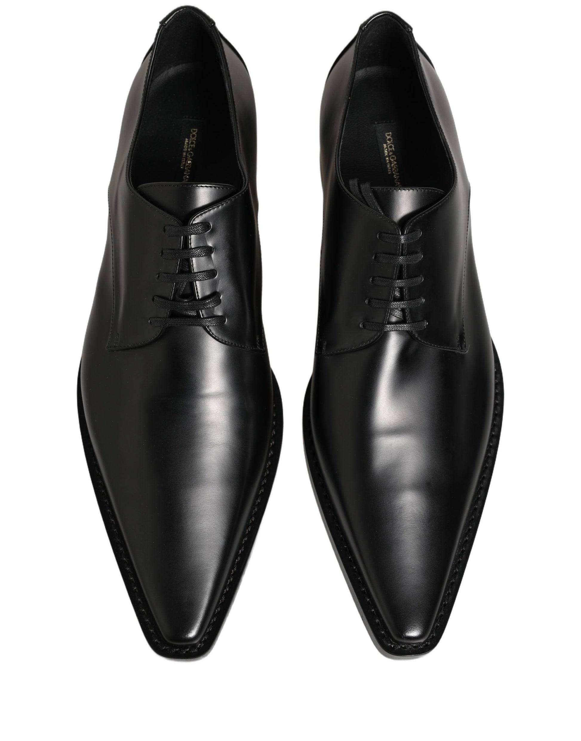 Chaussures habillées Richelieu Dolce & Gabbana en cuir noir à lacets