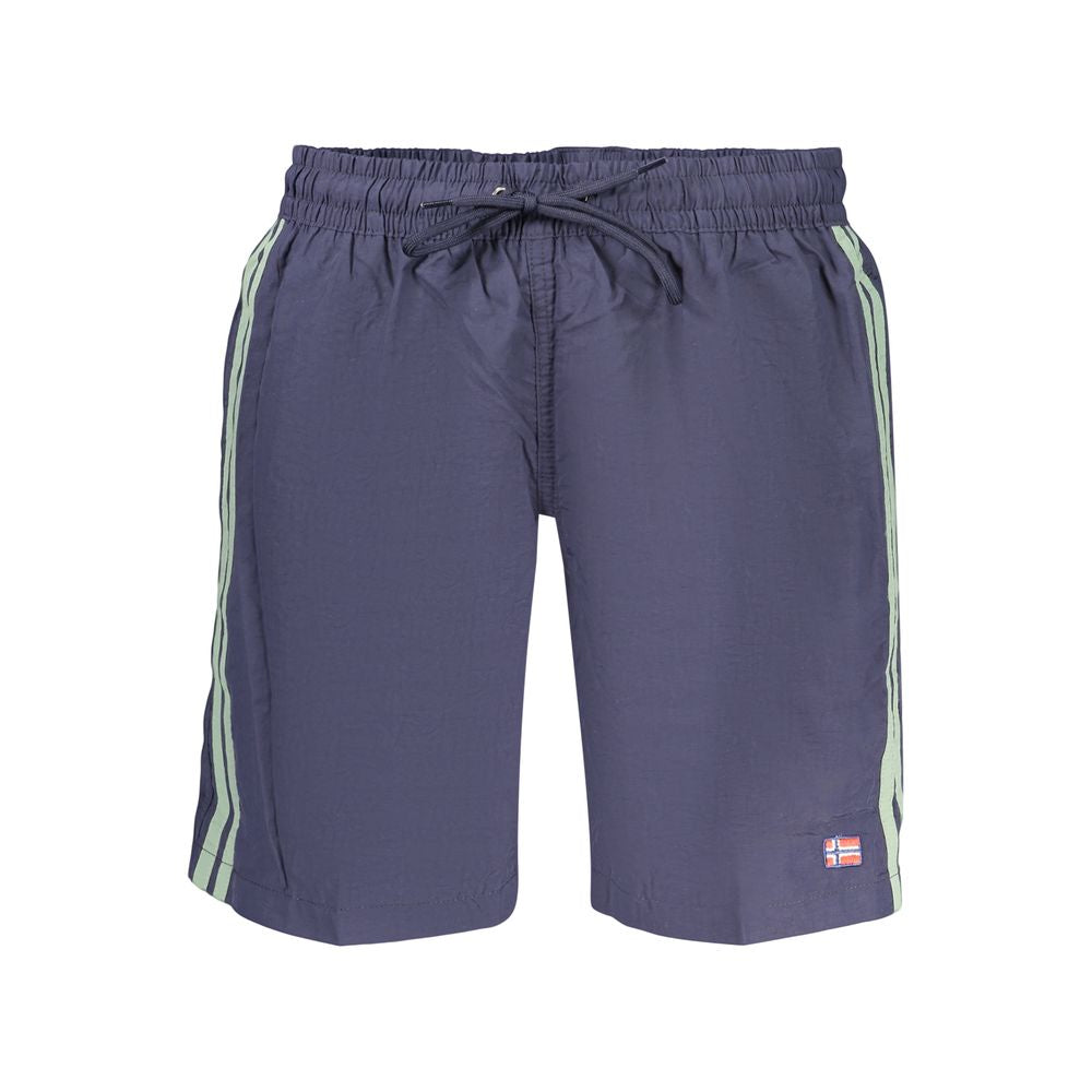 Boxer pour homme en polyamide bleu Norway 1963
