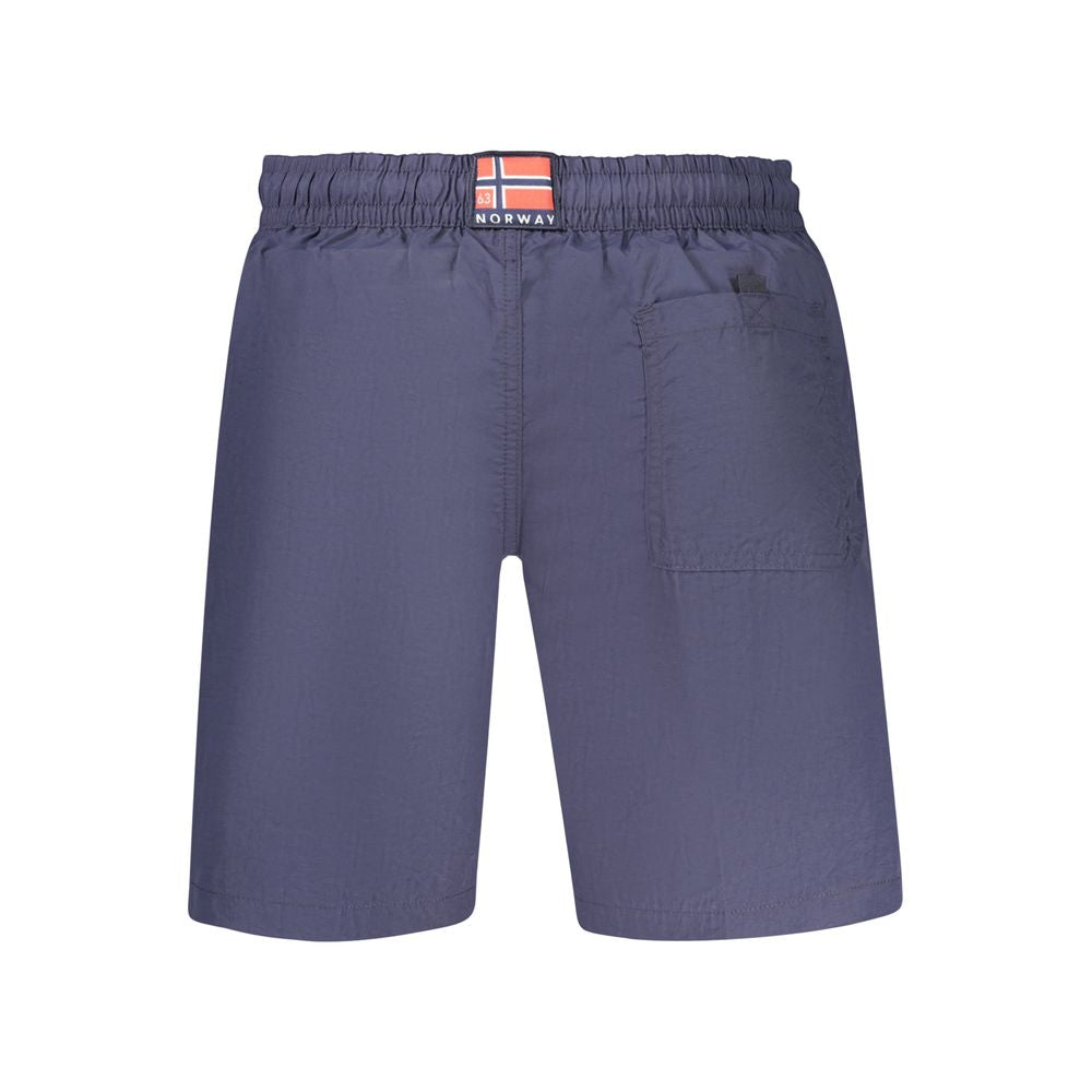 Boxer pour homme en polyamide bleu Norway 1963