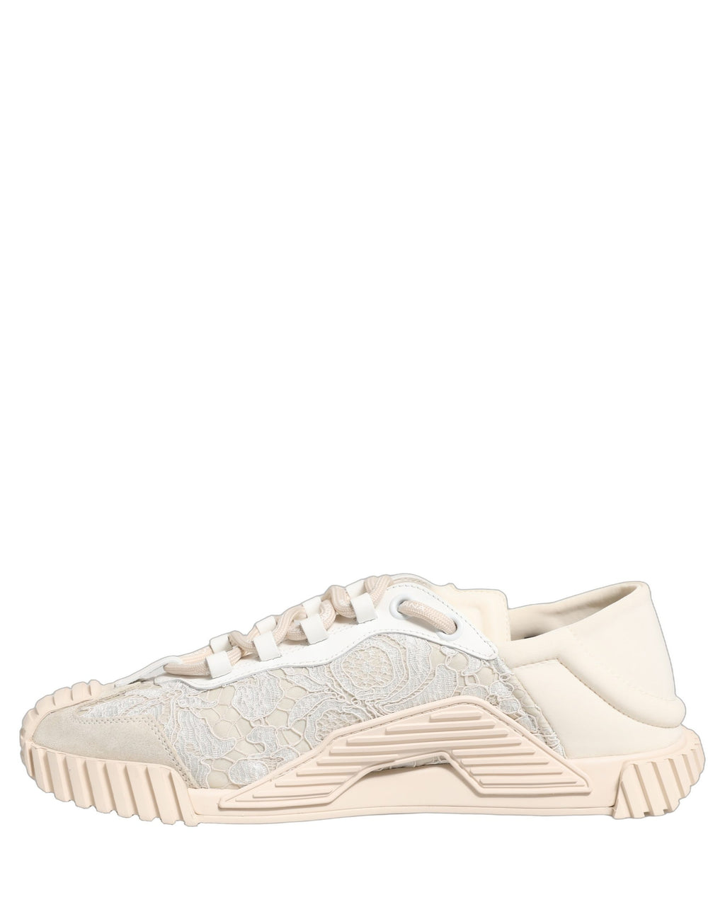 Chaussures de sport baskets basses Dolce & Gabbana en dentelle blanche NS1