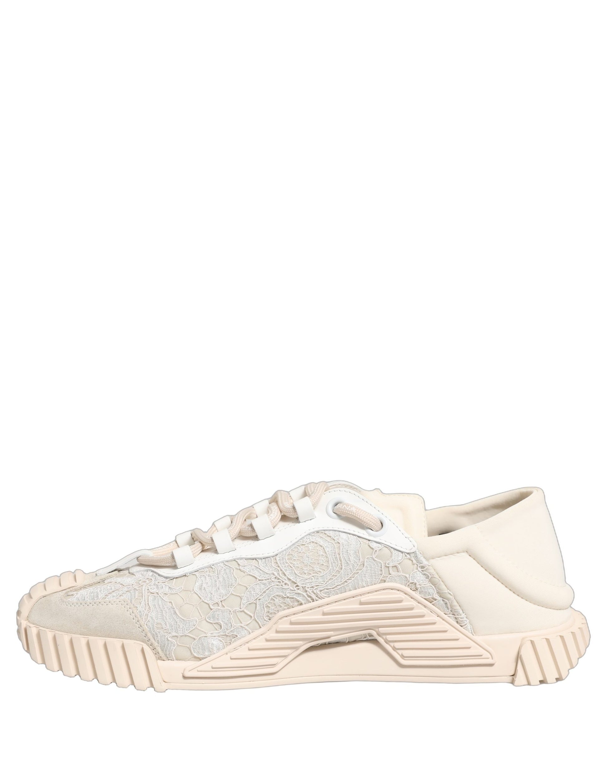 Chaussures de sport baskets basses Dolce & Gabbana en dentelle blanche NS1