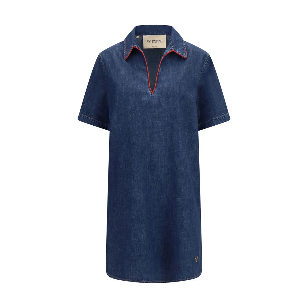 Robe décontractée en coton bleu Valentino