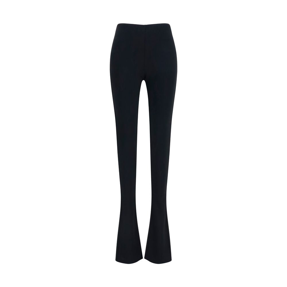 Pantalon évasé en viscose noir Gucci