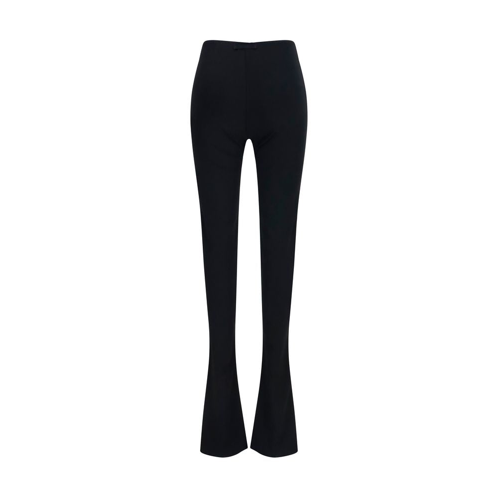 Pantalon évasé en viscose noir Gucci