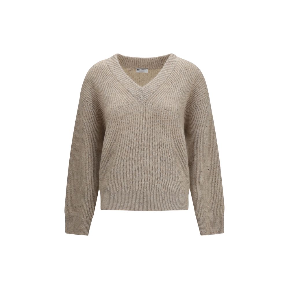 Brunello Cucinelli Beiges Kaschmir-Sweatshirt