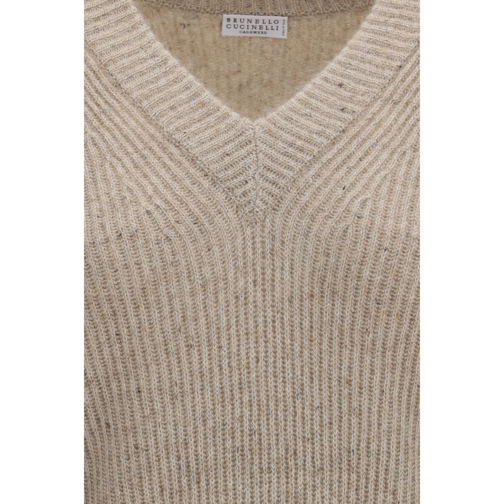Brunello Cucinelli Beiges Kaschmir-Sweatshirt