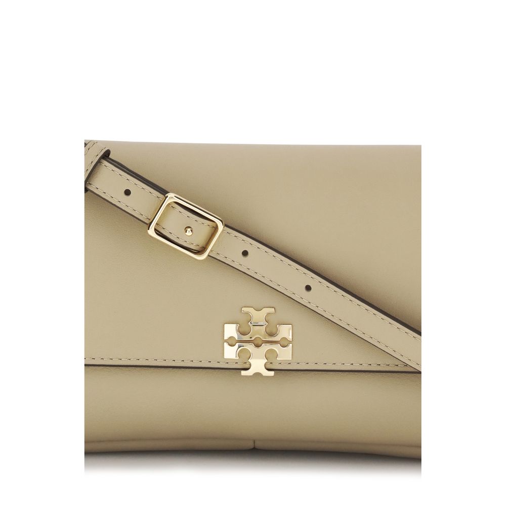 Sac à bandoulière Tory Burch en cuir de veau beige Bos Taurus
