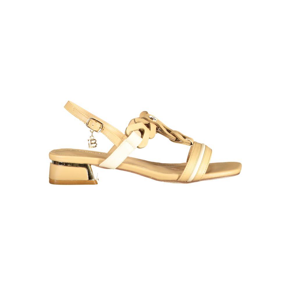 Sandale Laura Biagiotti beige en polyuréthane pour femme