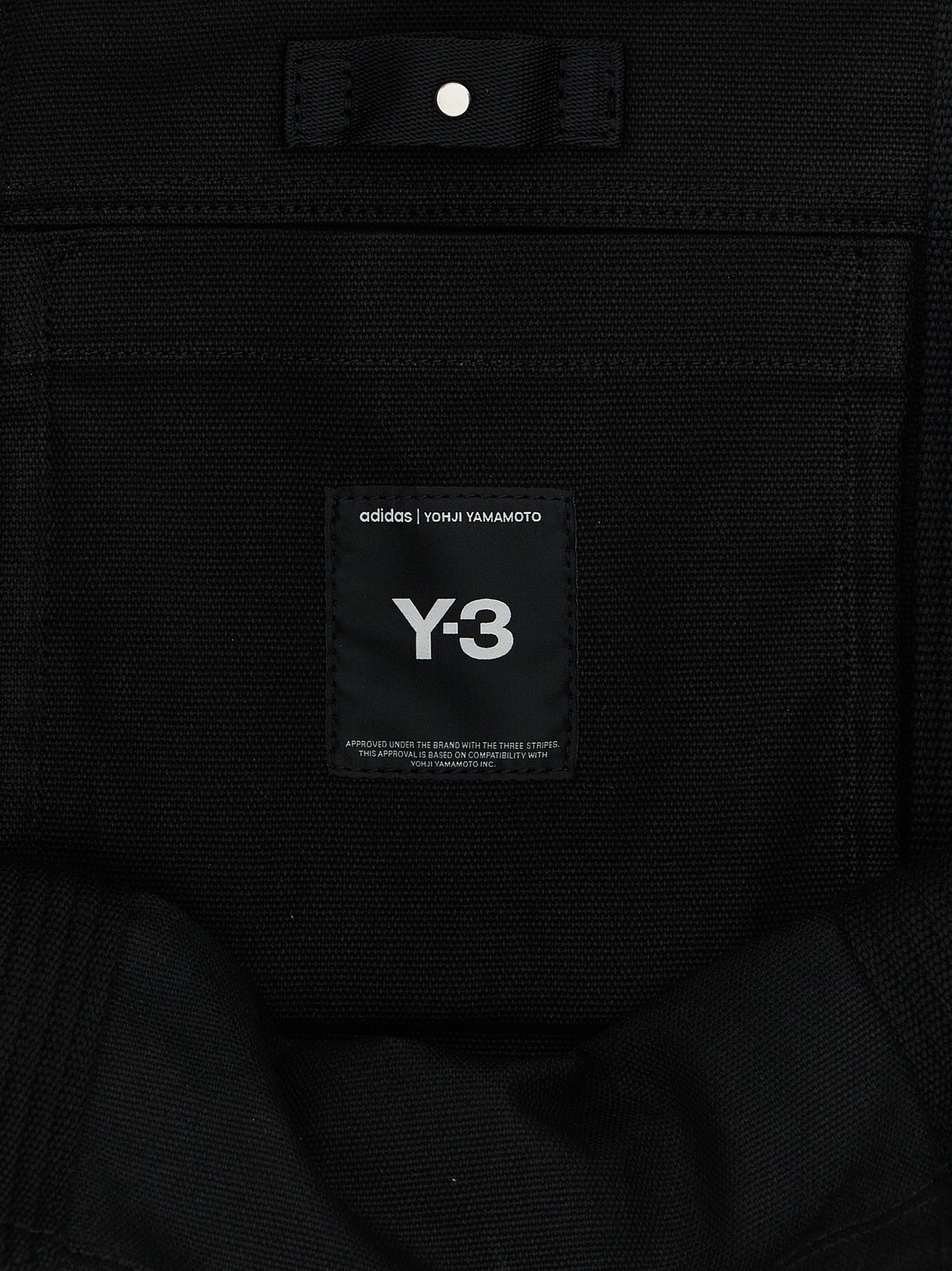 Y-3 Black Cotton Tote Bag