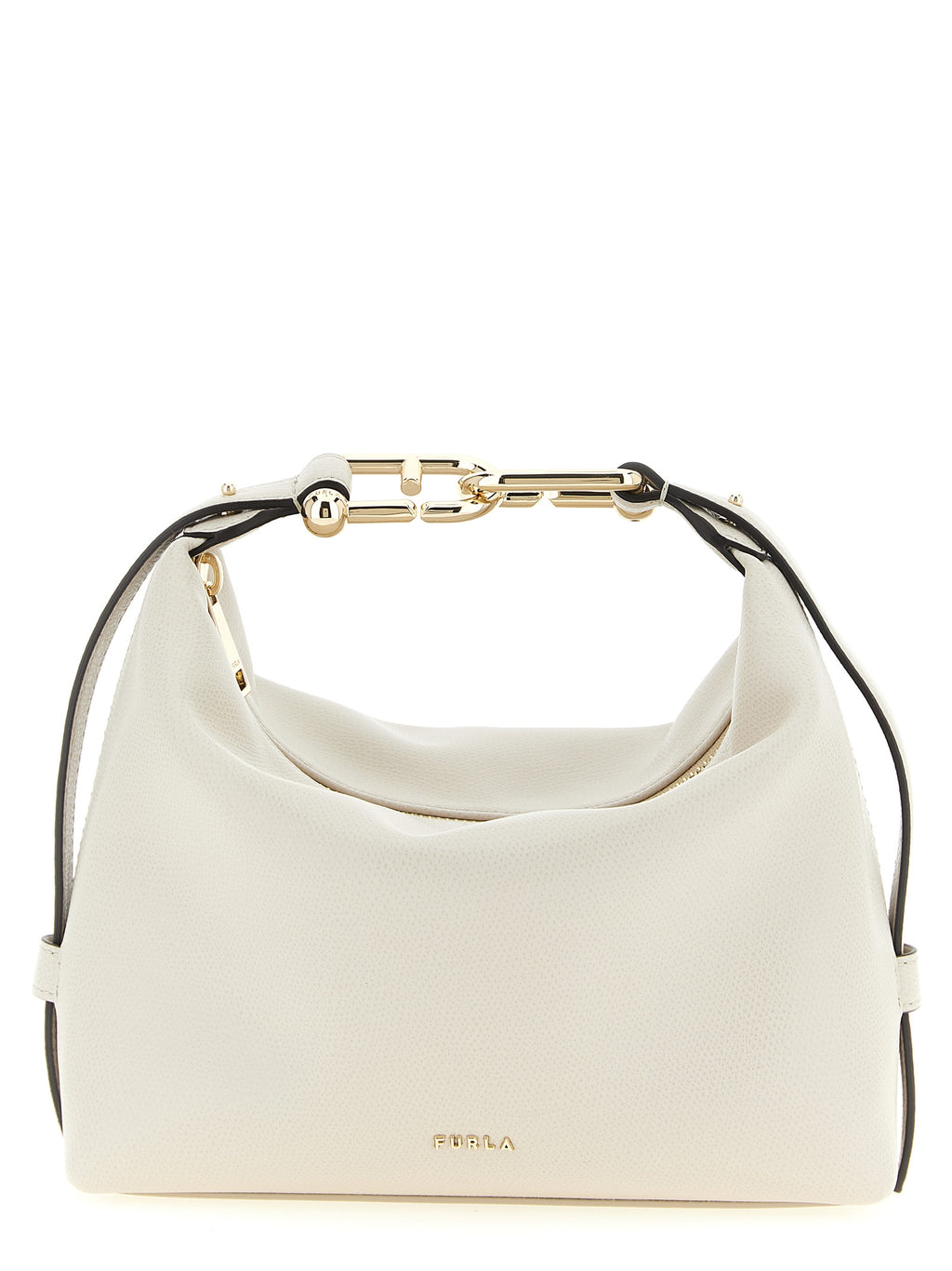 Furla White Calfskin Shoulder Bag