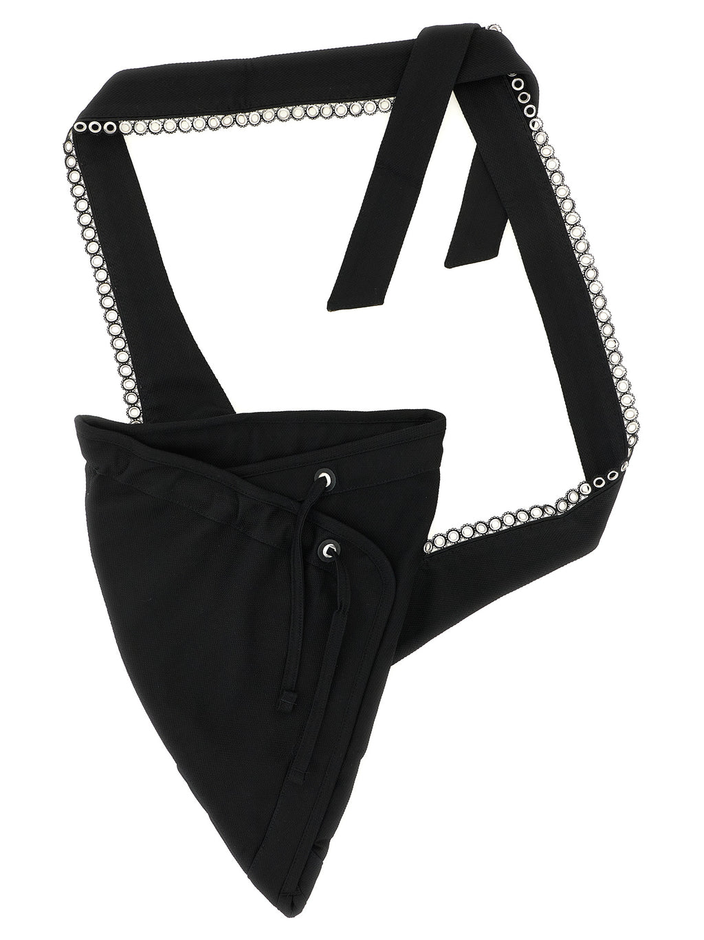 Kiko Kostadinov Black Cotton Crossbody Bag