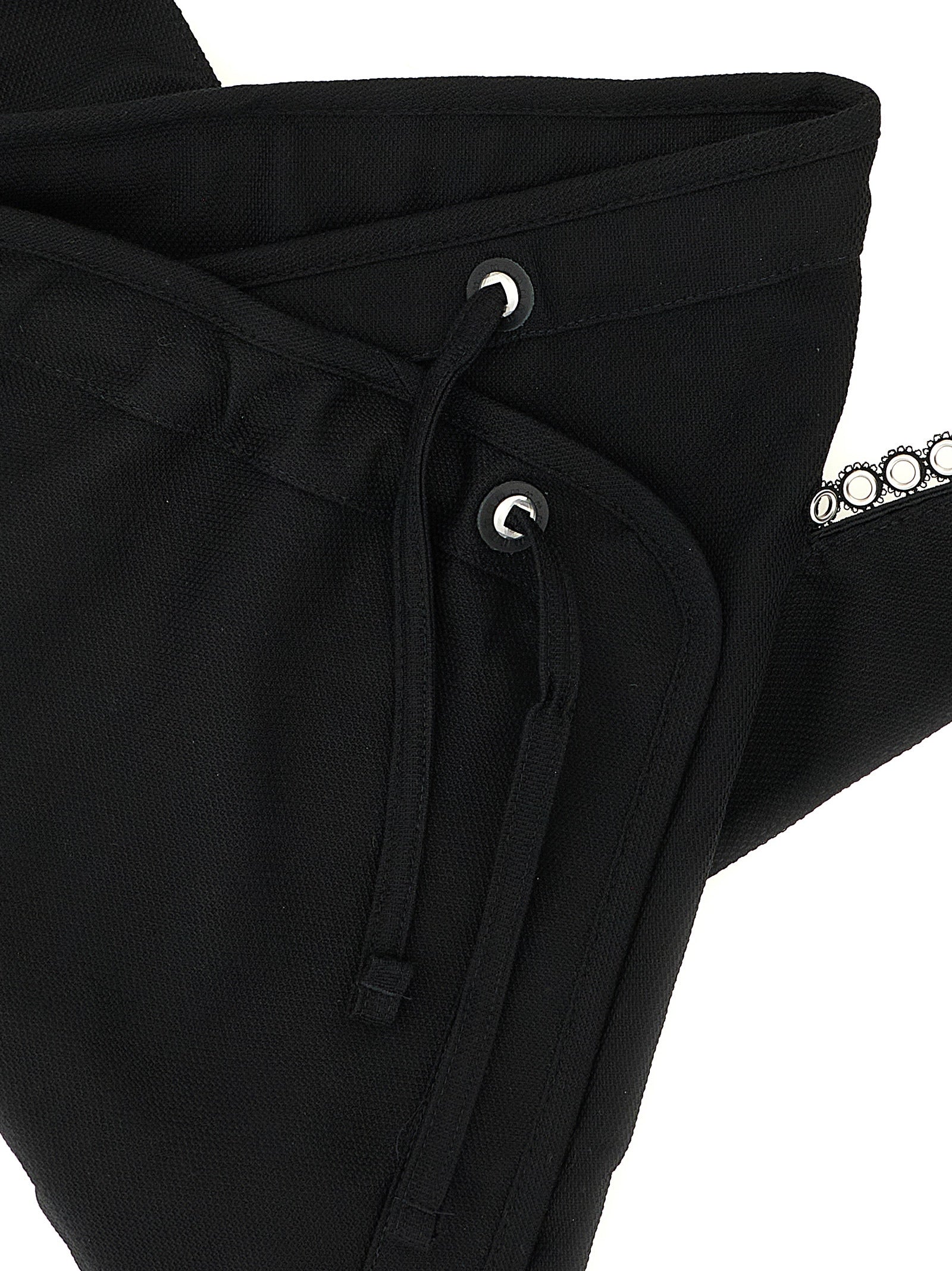 Kiko Kostadinov Black Cotton Crossbody Bag