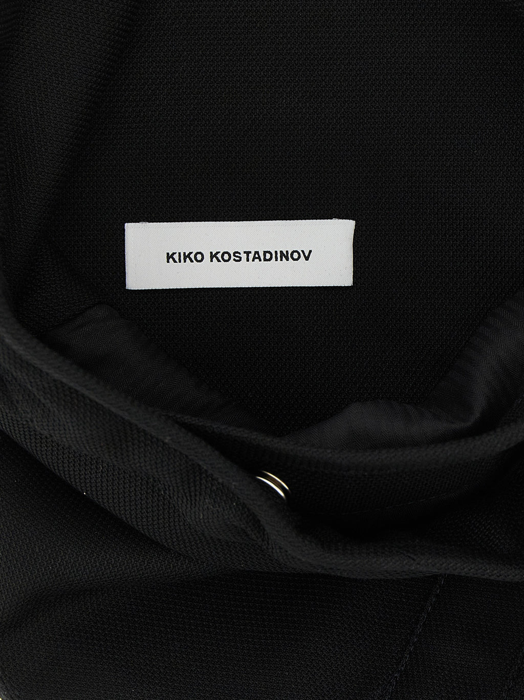 Kiko Kostadinov Black Cotton Crossbody Bag