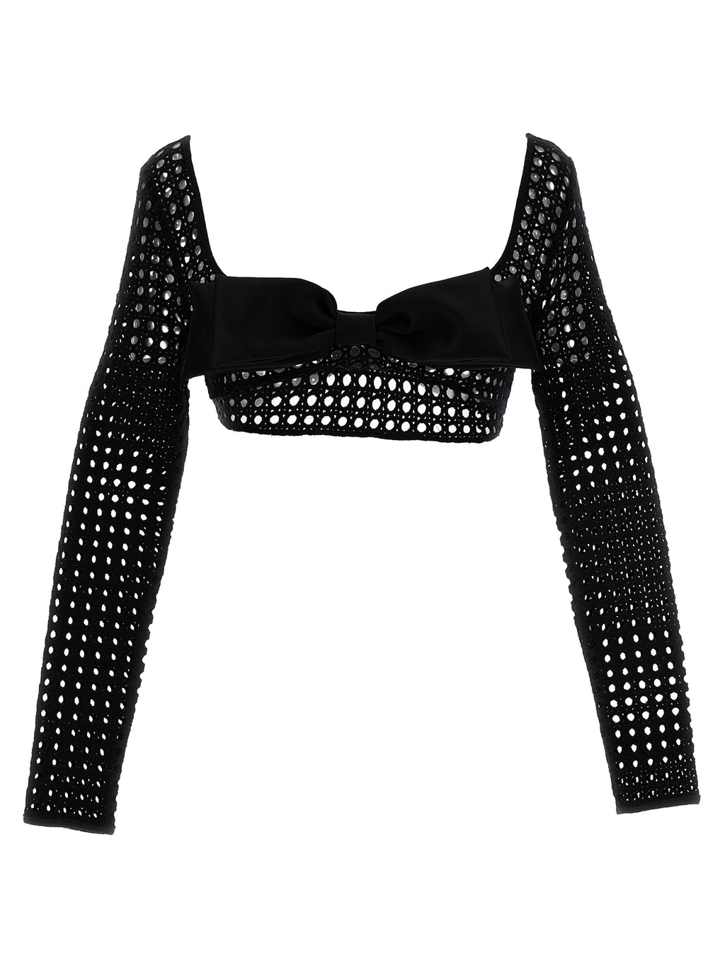 Giambattista Valli Black Polyester Long Sleeve T-Shirt
