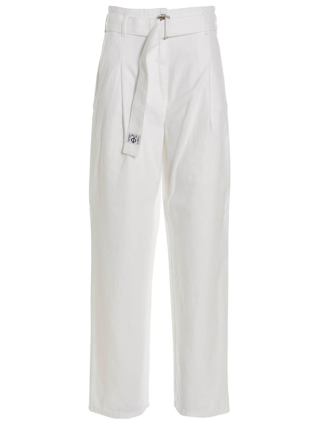 Philosophy White Cotton Casual Pants