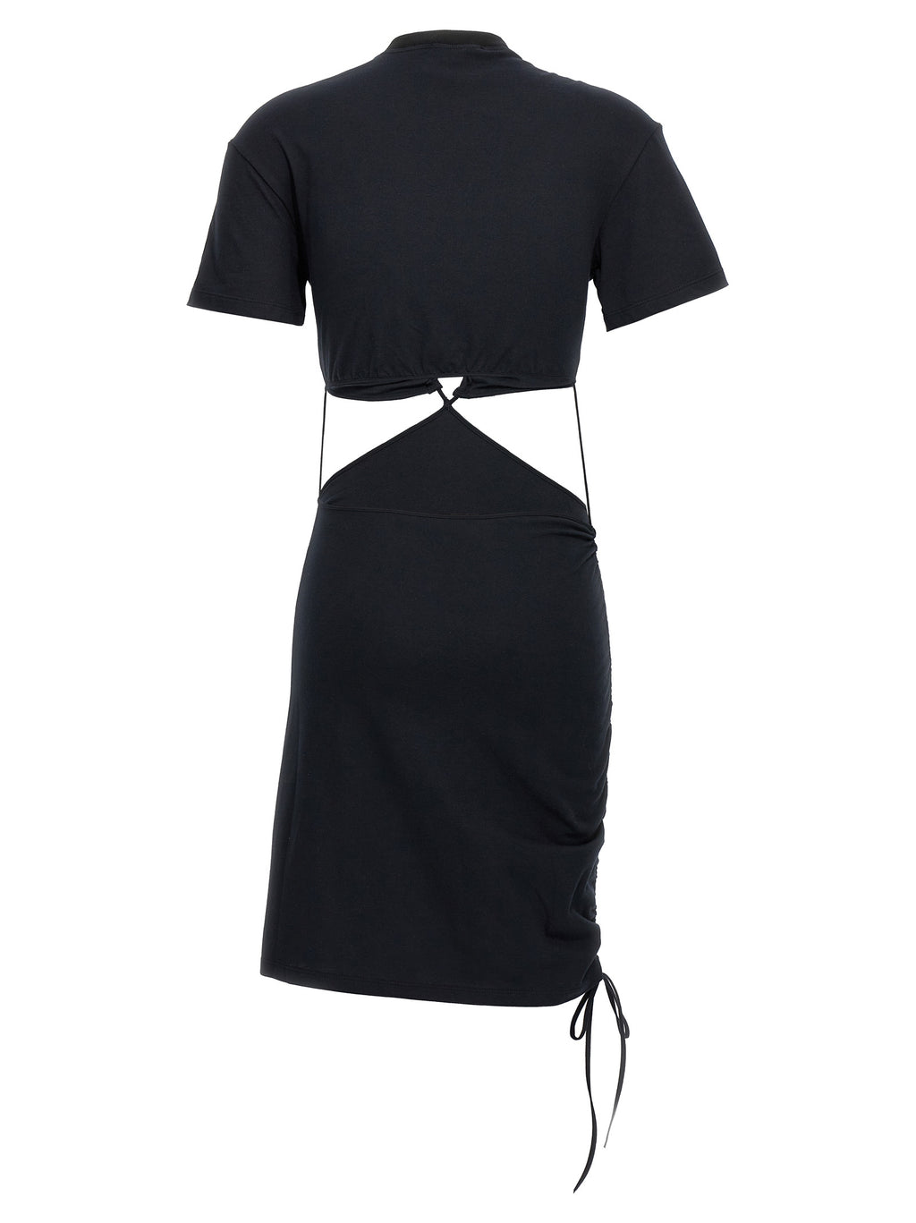 Nensi Dojaka Black Cotton Midi Dress