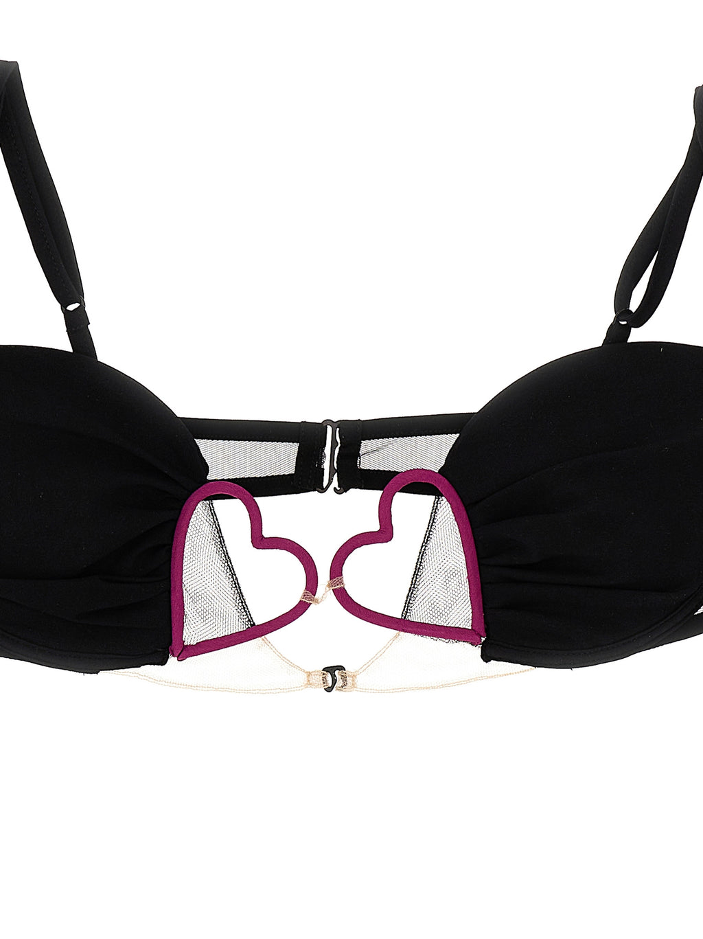 Nensi Dojaka Black Polyamide Bra