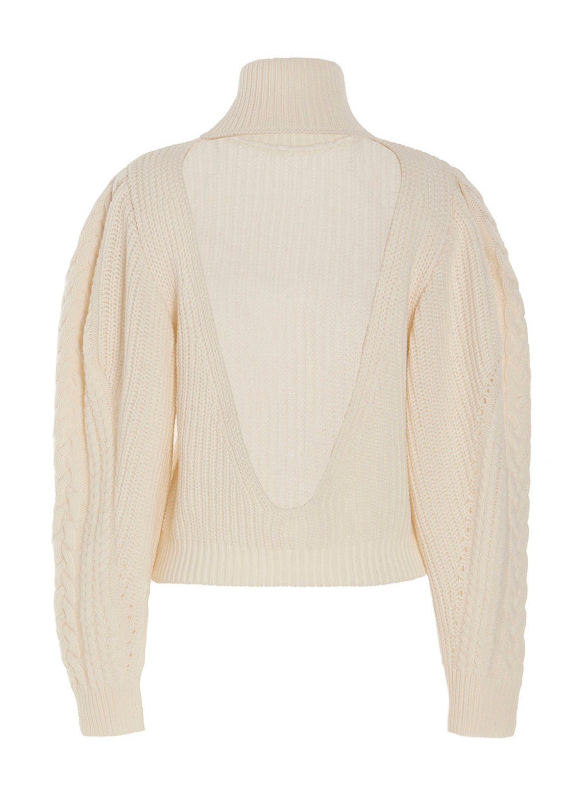 MIXIK White Wool Cardigan