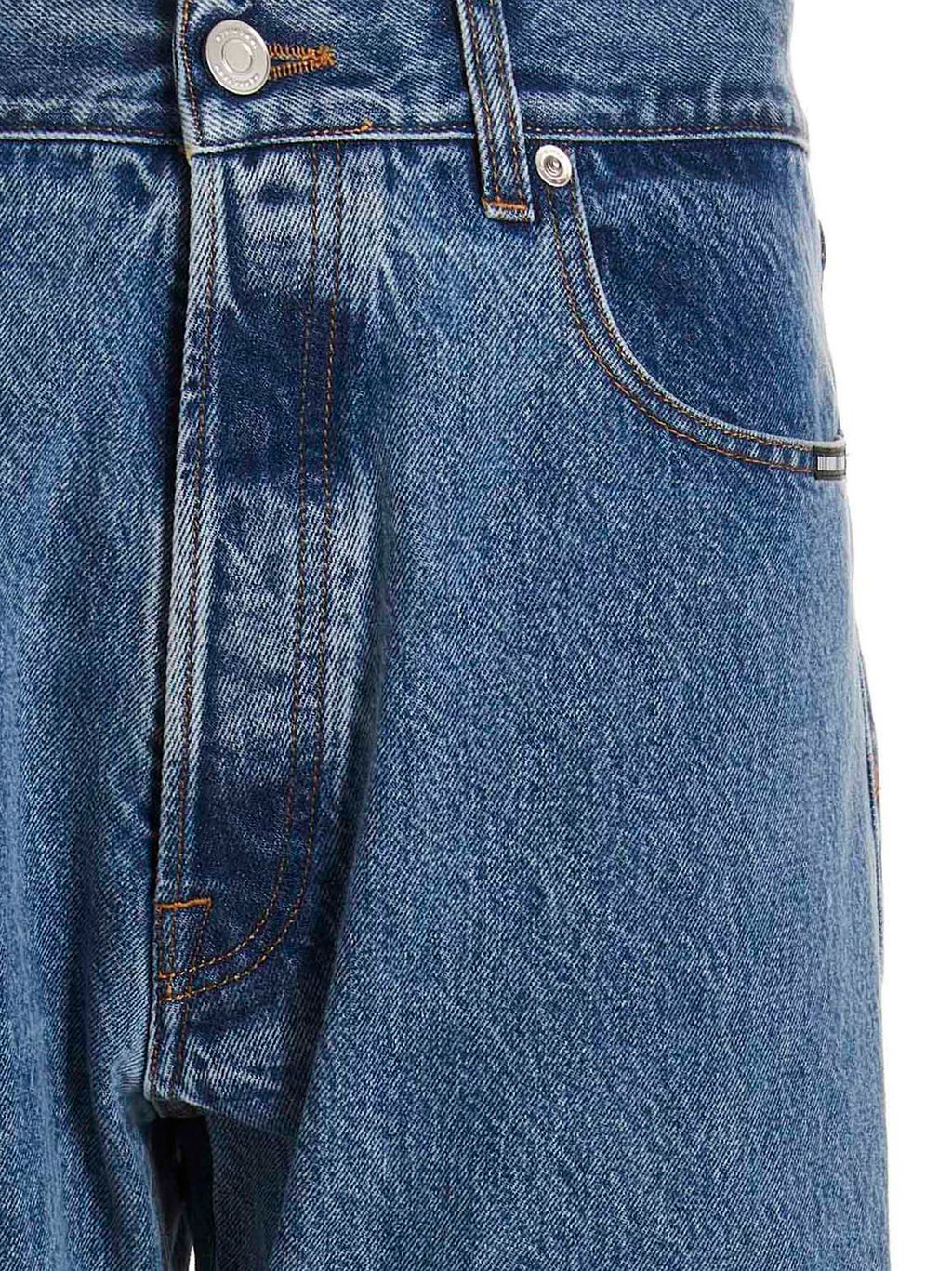VTMNTS Blue Cotton Straight-Leg Jeans
