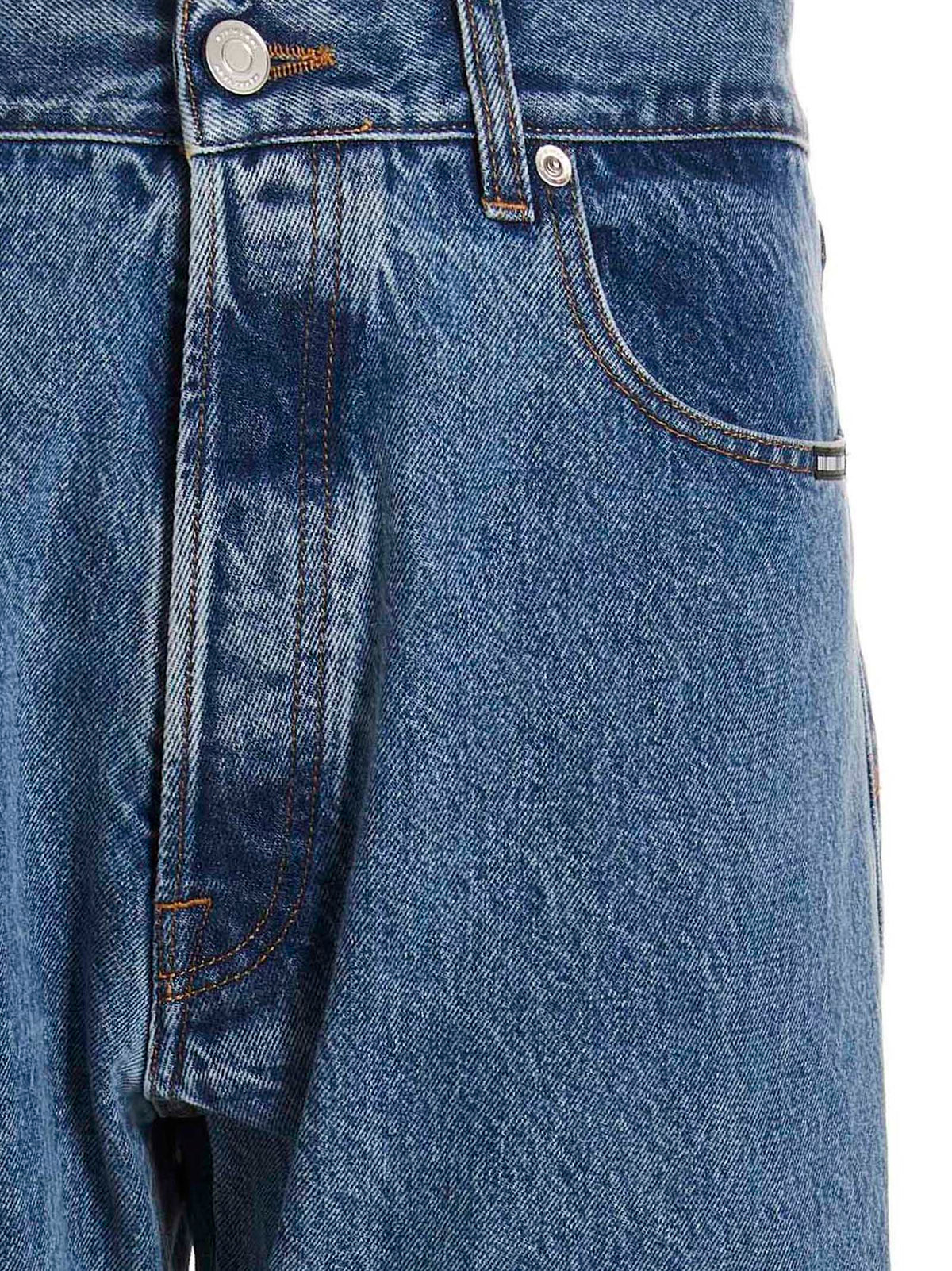 VTMNTS Blue Cotton Straight-Leg Jeans