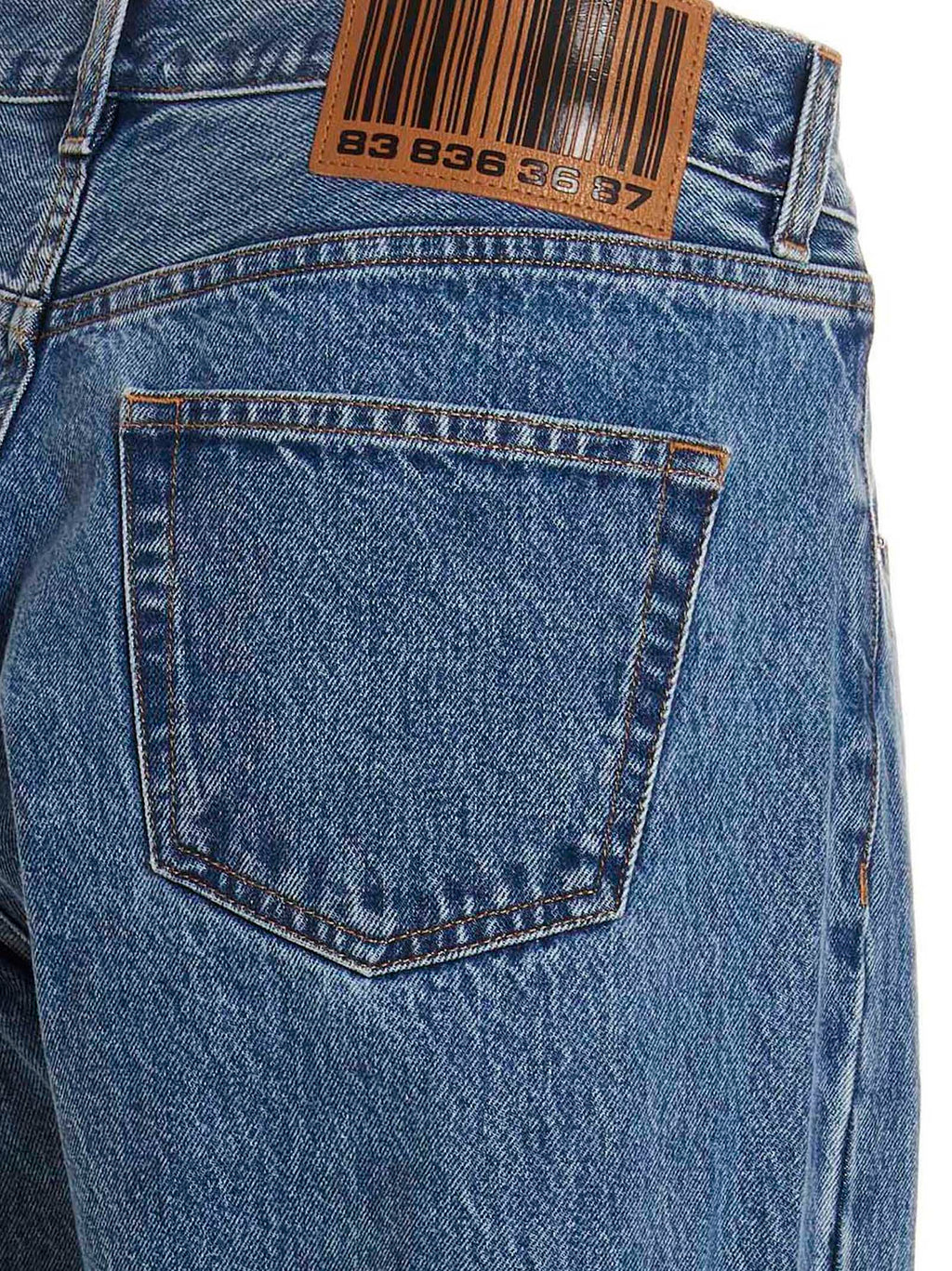 VTMNTS Blue Cotton Straight-Leg Jeans
