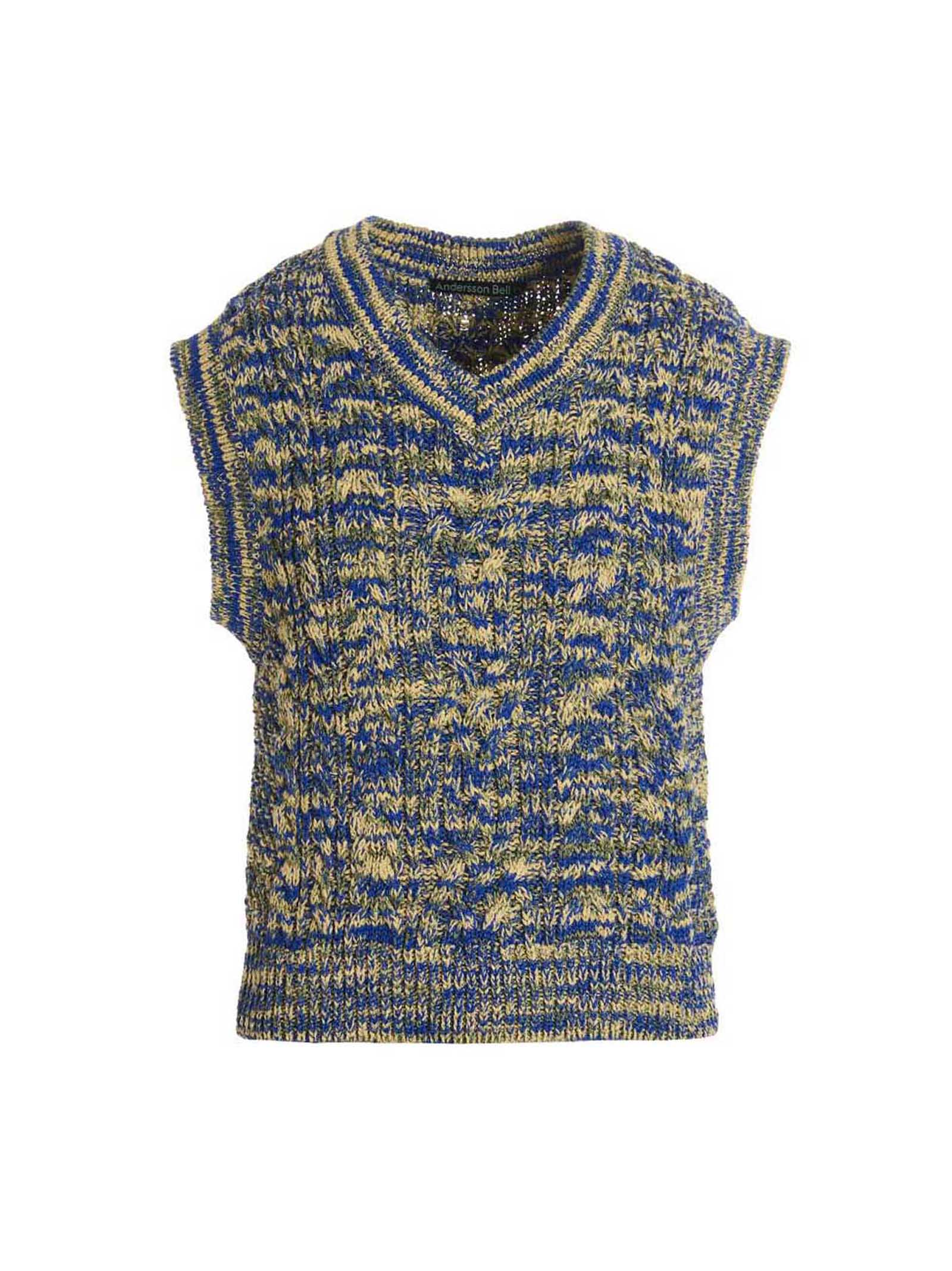 Andersson Bell Multicolor Cotton Sleeveles Sweater