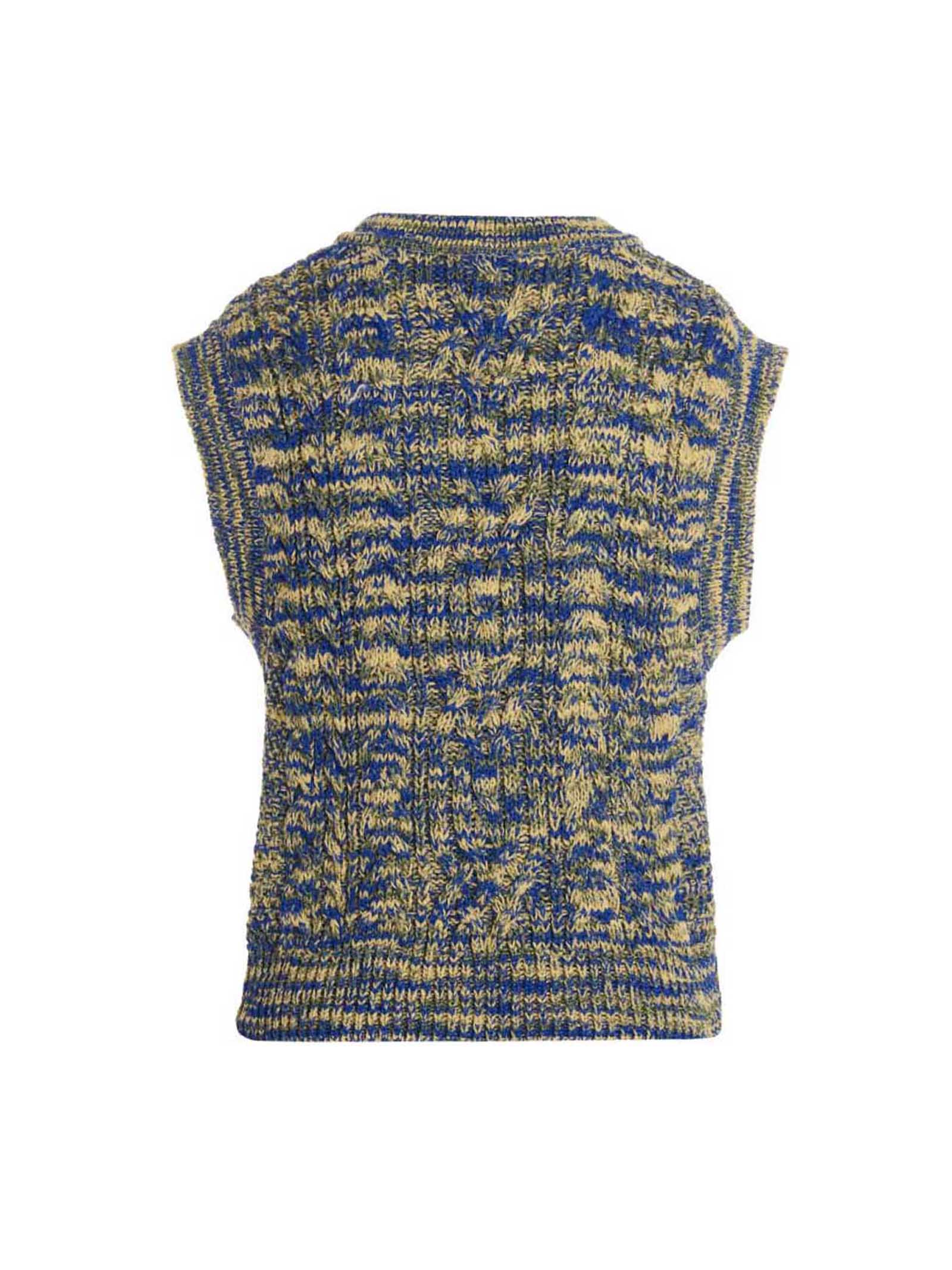 Andersson Bell Multicolor Cotton Sleeveles Sweater