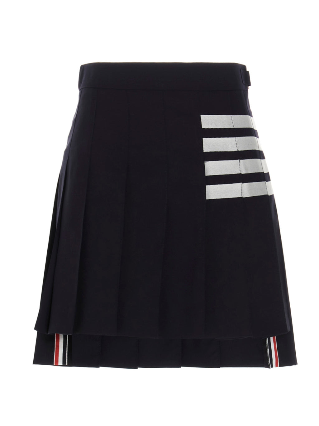 Thom Browne Blue Wool Long Skirt