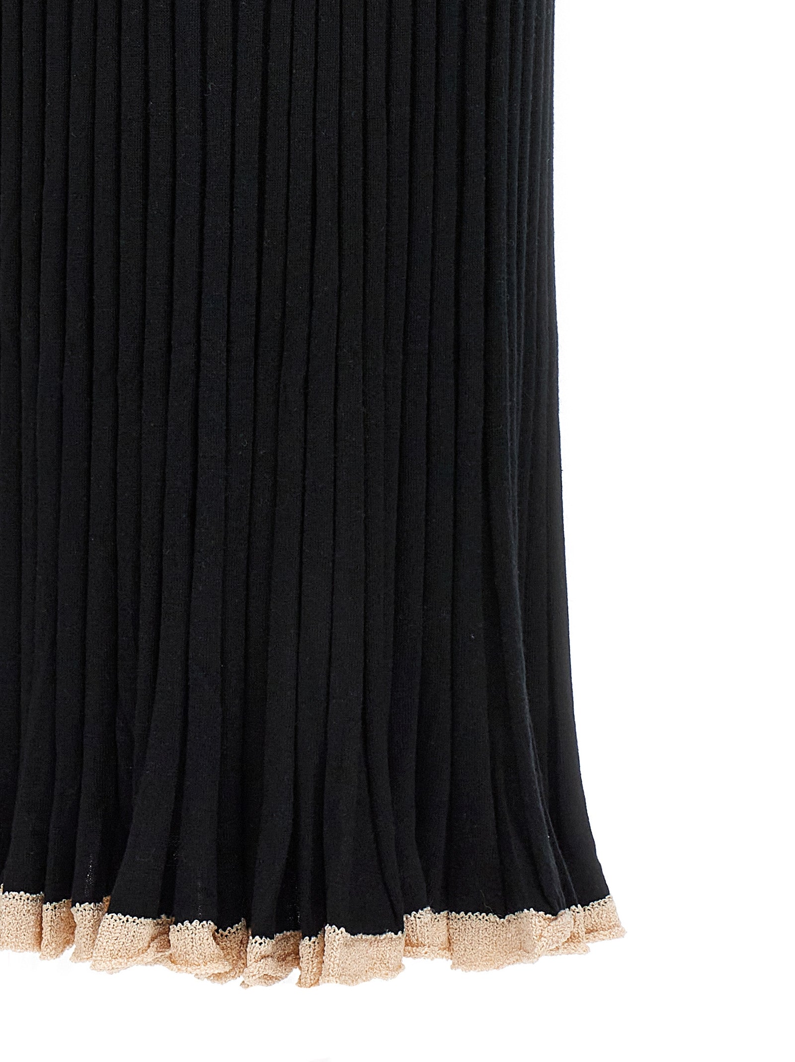 Proenza Schouler Black Silk Midi Skirt