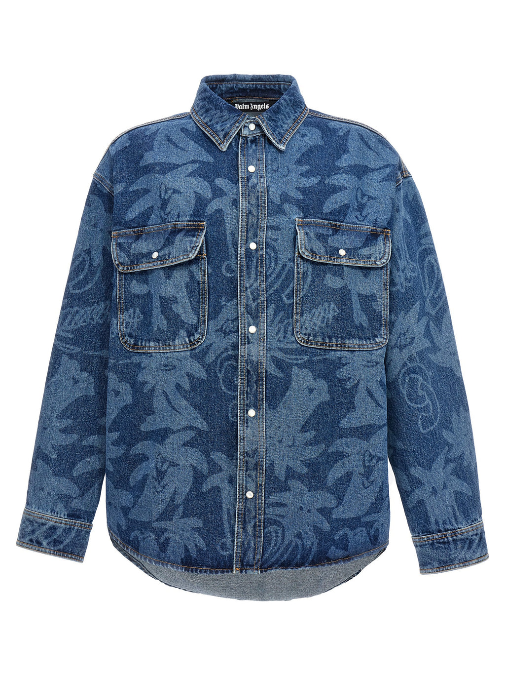 Palm Angels Blue Cotton Denim Jacket