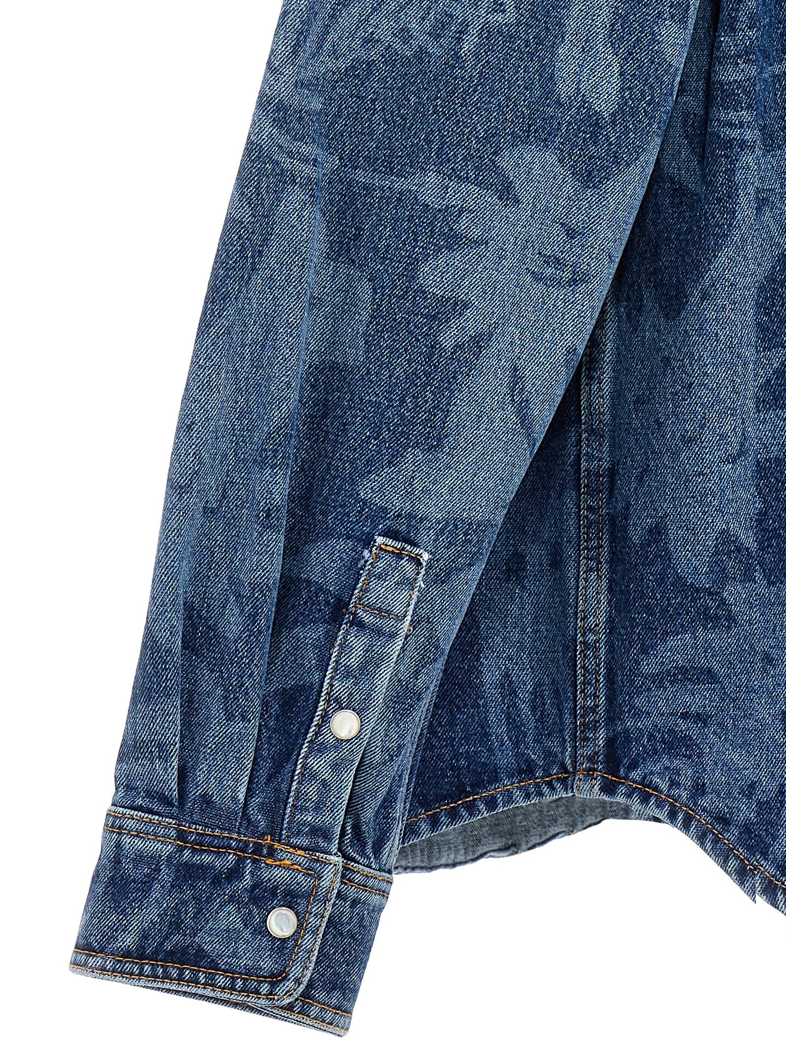 Palm Angels Blue Cotton Denim Jacket