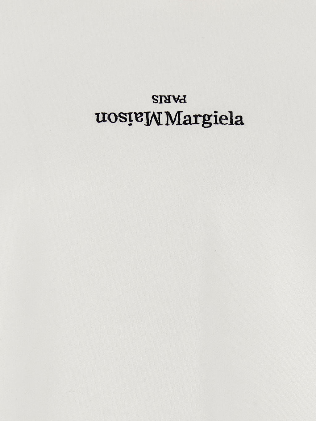Maison Margiela White Cotton Sweatshirt