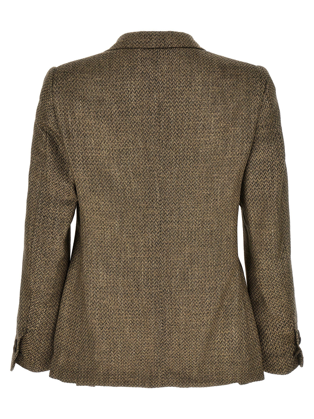 MAURIZIO MIRI Beige Alpaca Leather Blazer