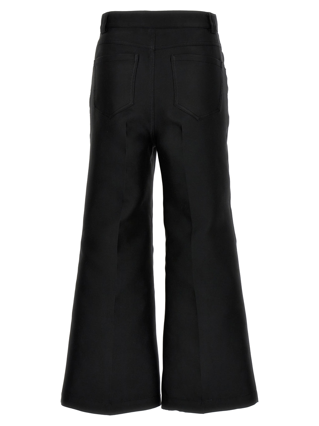 Giambattista Valli Black Polyester Flared Pants